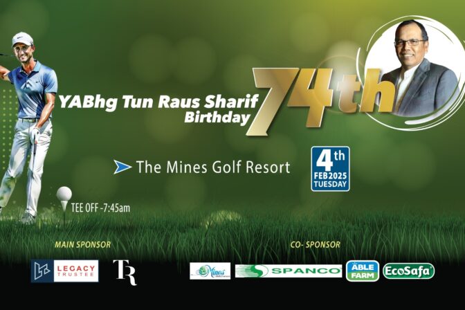 YABhg Tun Raus Sharif 74th Birthday Golf