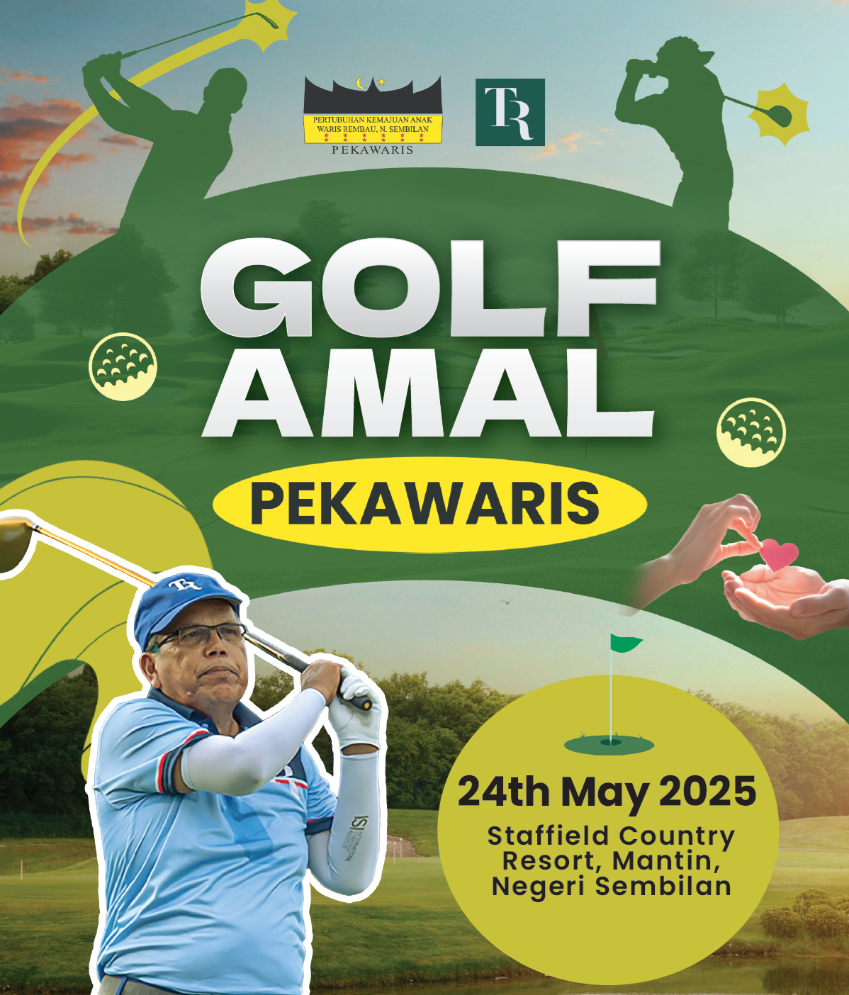 Pekawaris Golf Amal Bersama YABhg Tun Raus Sharif